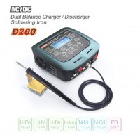 SkyRC D200 Dual AC/DC Computerlader med loddebolt